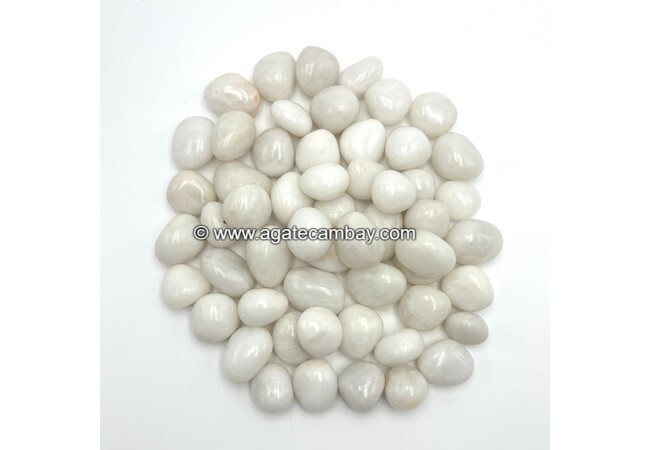 Gemstone Snow Quartz Tumbled Stone
