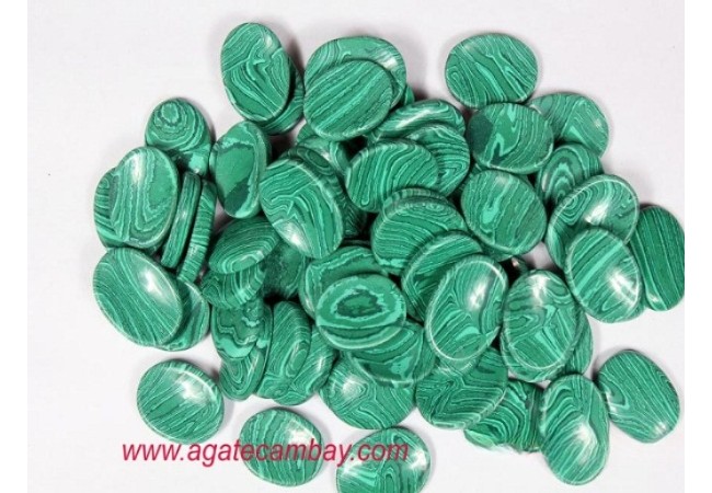Synthetic Malachite Worry Stone