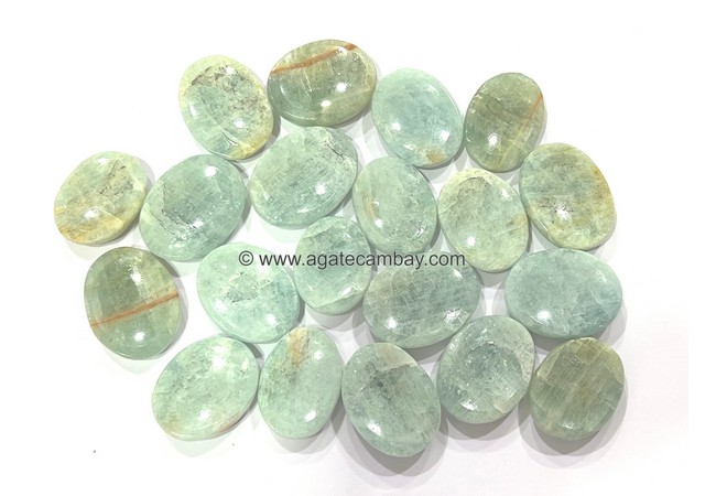 Yellow Aquamarine Worry Stone