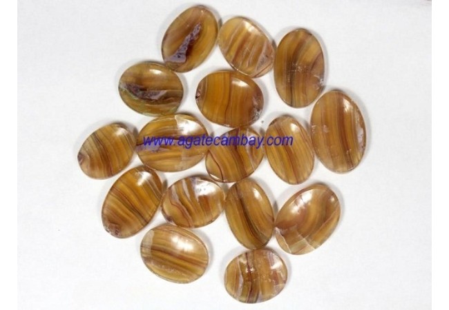 Yellow Fluorite Worry Stone