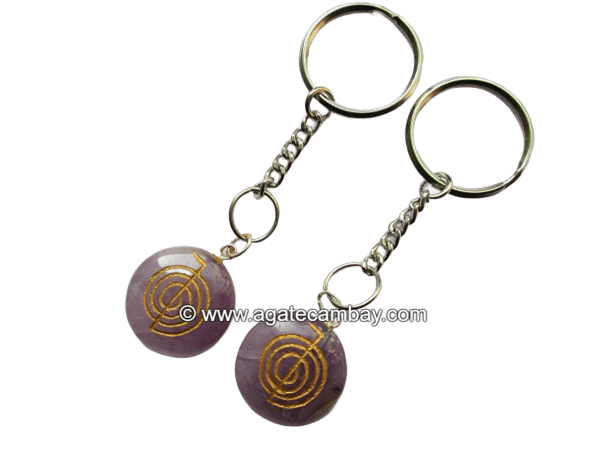 Amethyst Choko Reiki Engrave Pendants