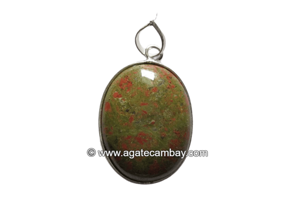 Unakite Oval Pendants