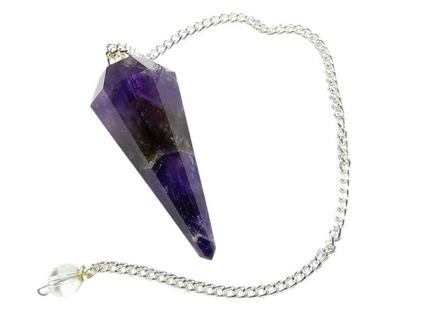 Amethyst Facetted Pendulum