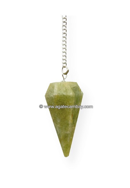 Aquamarine Facetted Pendulum