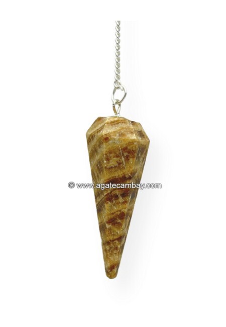 Aragonite Facetted Pendulum