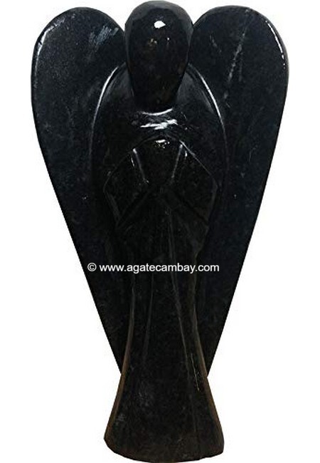Black Agate - 2 inch Angel