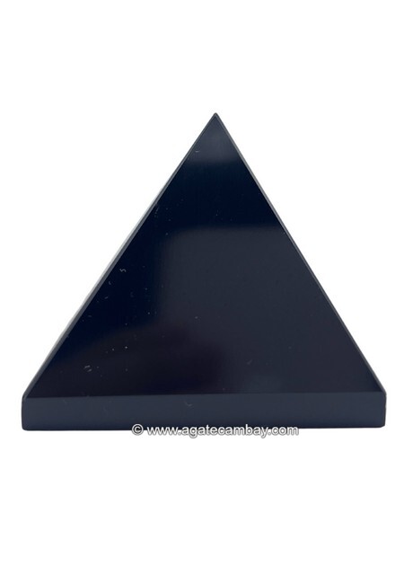 Black Agate Pyramid