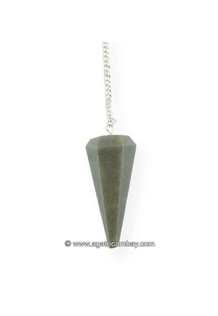 Blue Aventurine Facetted Pendulum