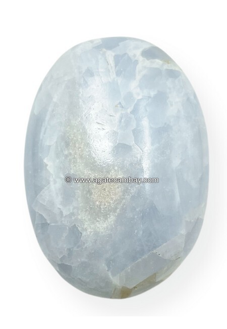 Blue Celestite Palm Stone