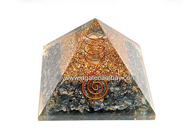 Blue Sapphire Orgonite Pyramid