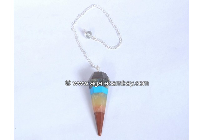 Chakra Pendulum With Firoza Facetted Pendulum