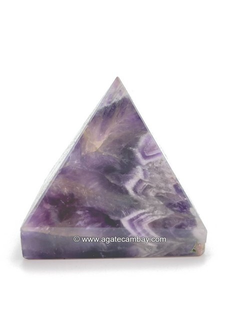 Chevron Amethyst Pyramid