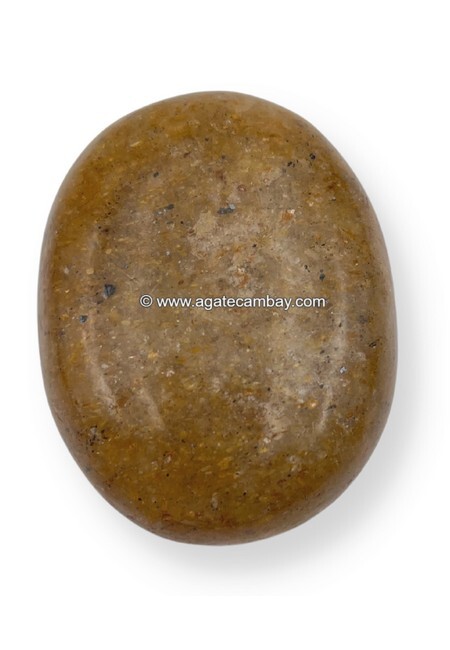 Golden Quartz Palm Stone