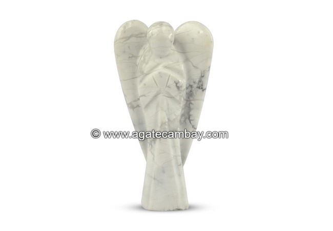 Howlite - 2 inch Angel