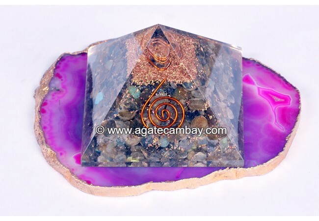 Labradorite Orgonite Pyramid
