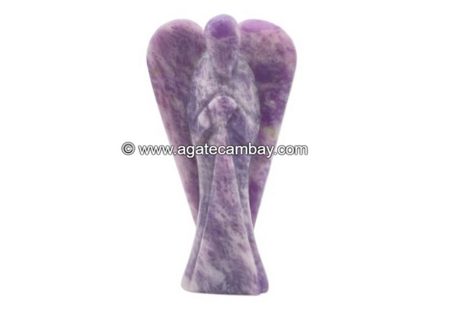 Lepidolite - 3 inch Angel