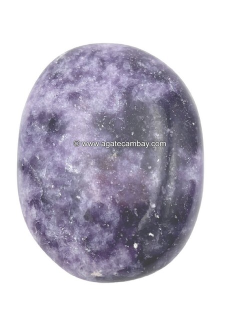 Lepidolite Palm Stone