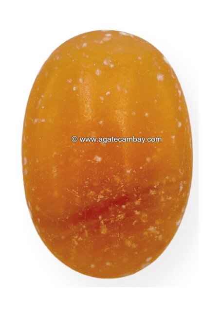 Orange Selenite Palm Stone