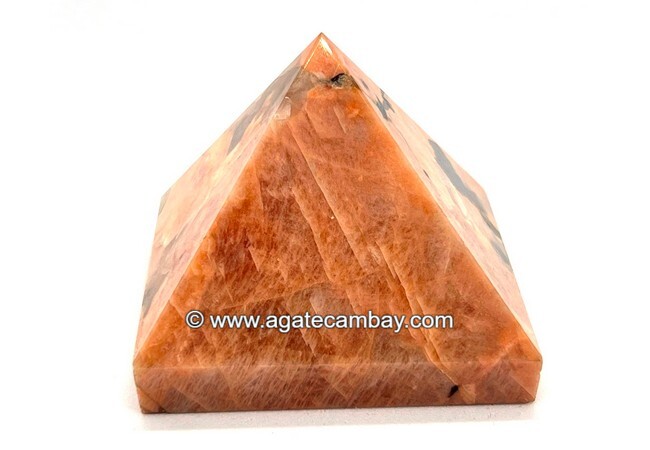 Peach Moonstone Pyramid