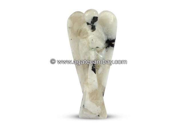 Rainbow Moonstone - 2 inch Angel