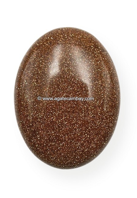 Red Goldstone Palm Stone