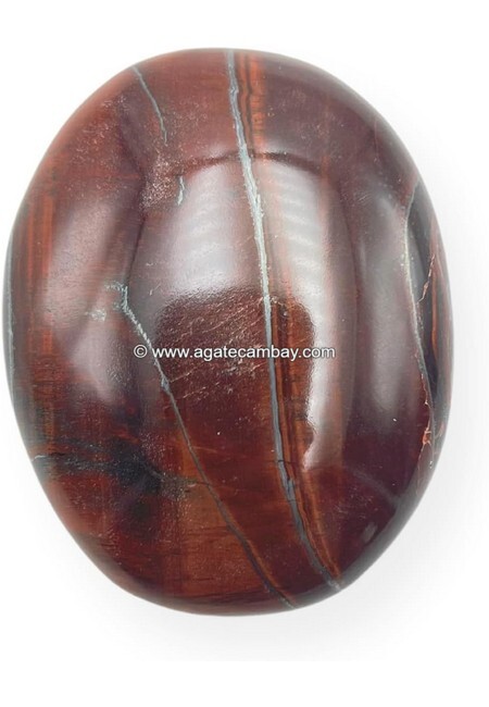 Red Tiger Eye Palm Stone