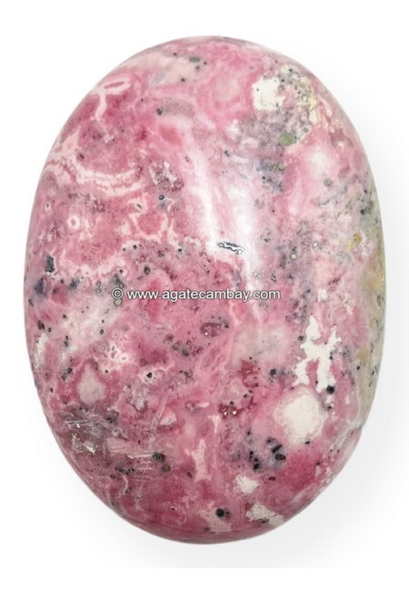 Rhodochrosite Palm Stone