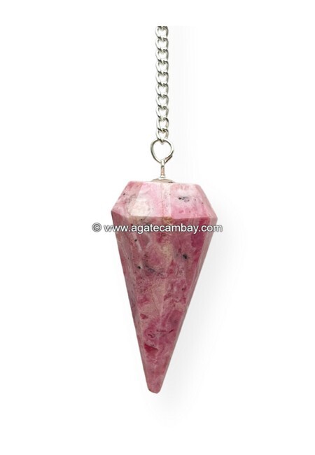 Rhodochrosite Facetted Pendulum
