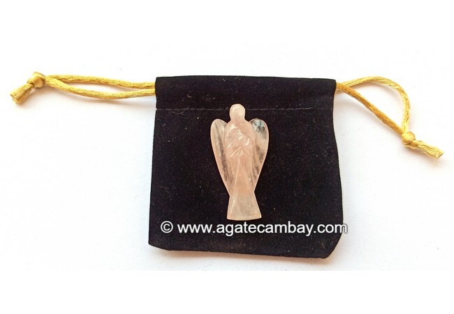 Rose Quartz - 1 inch Angel