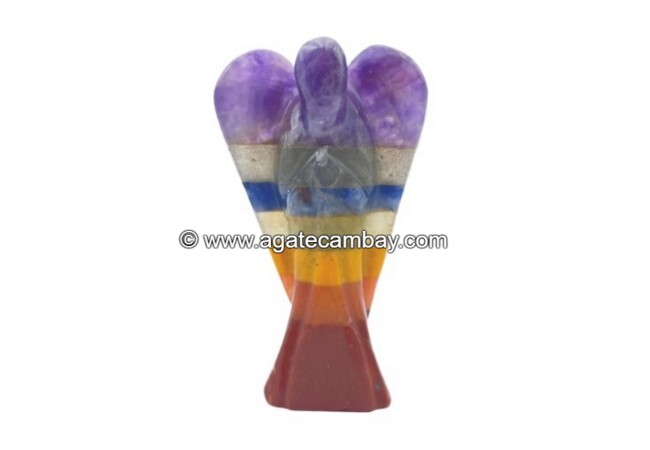 Seven Chakra with  Lapis - 3 inch Angel