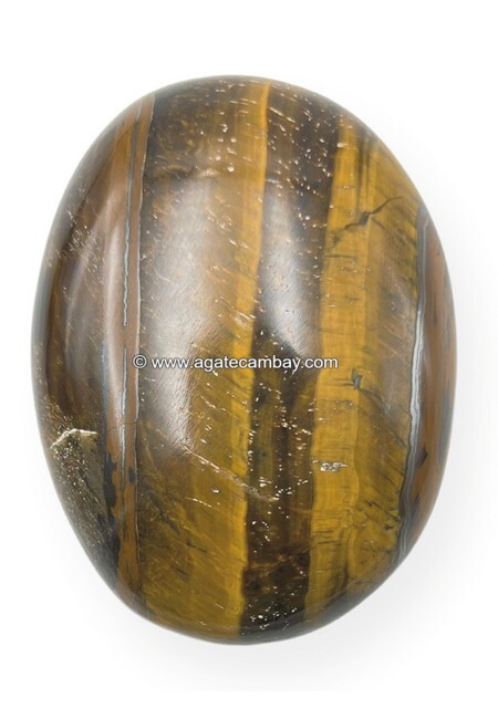 Tiger Eye Palm Stone