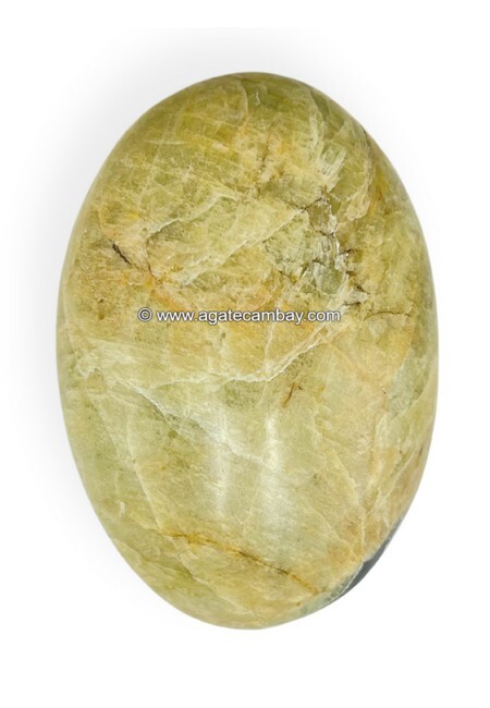 Yellow Aquamarine Palm Stone
