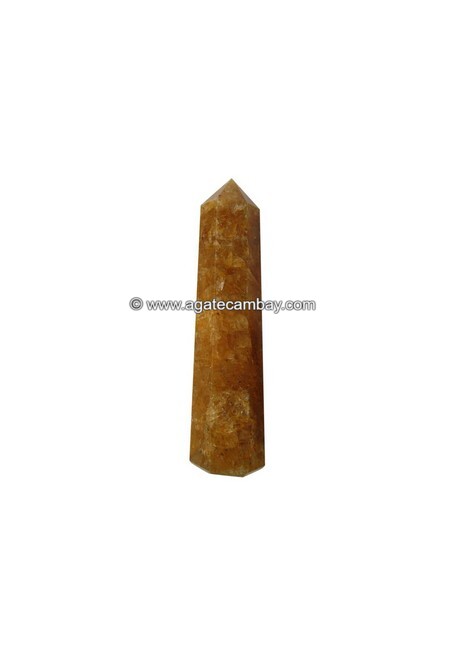 Golden Quartz Obelisk