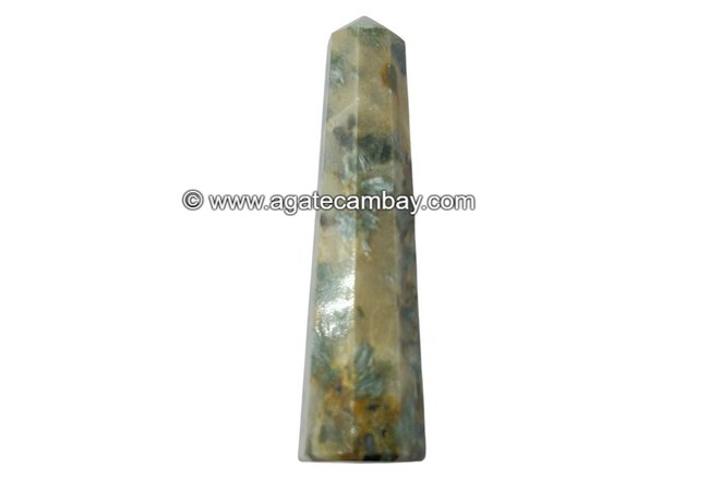 Green Kyanite Obelisk