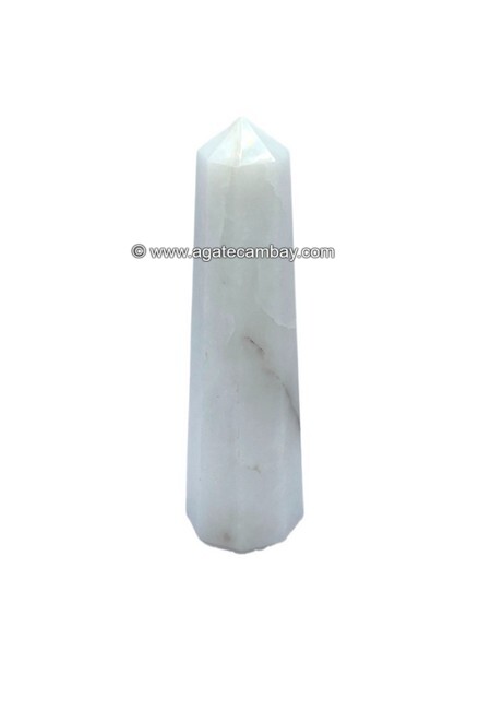 Snow Quartz Obelisk