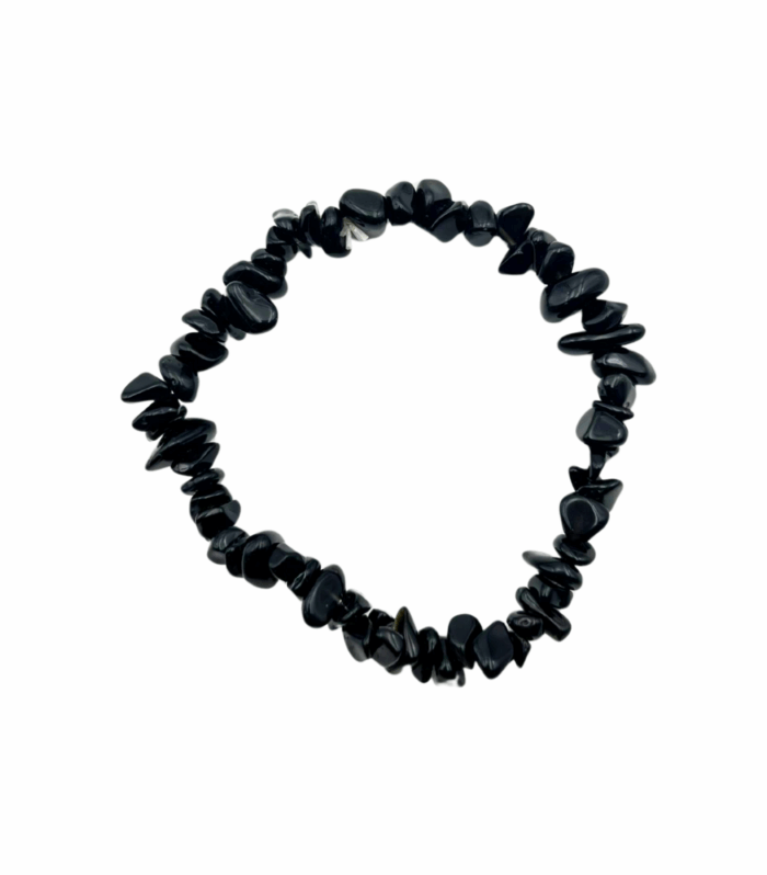 Black Obsidian Chips Bracelets
