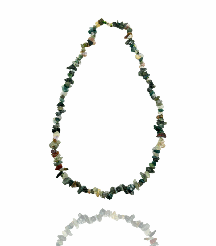 Moss Agate Chips Necklaces