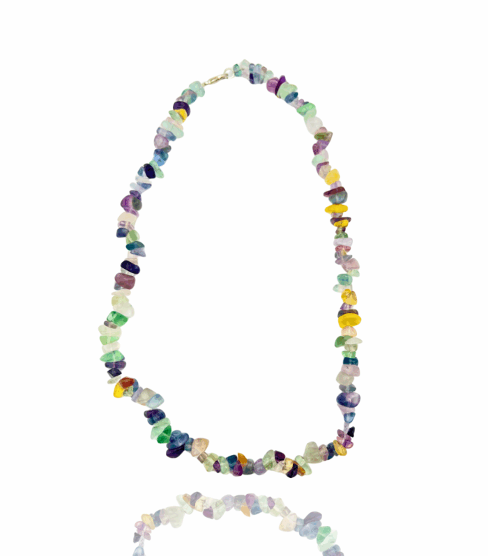 Multi Fluorite Chips Necklaces