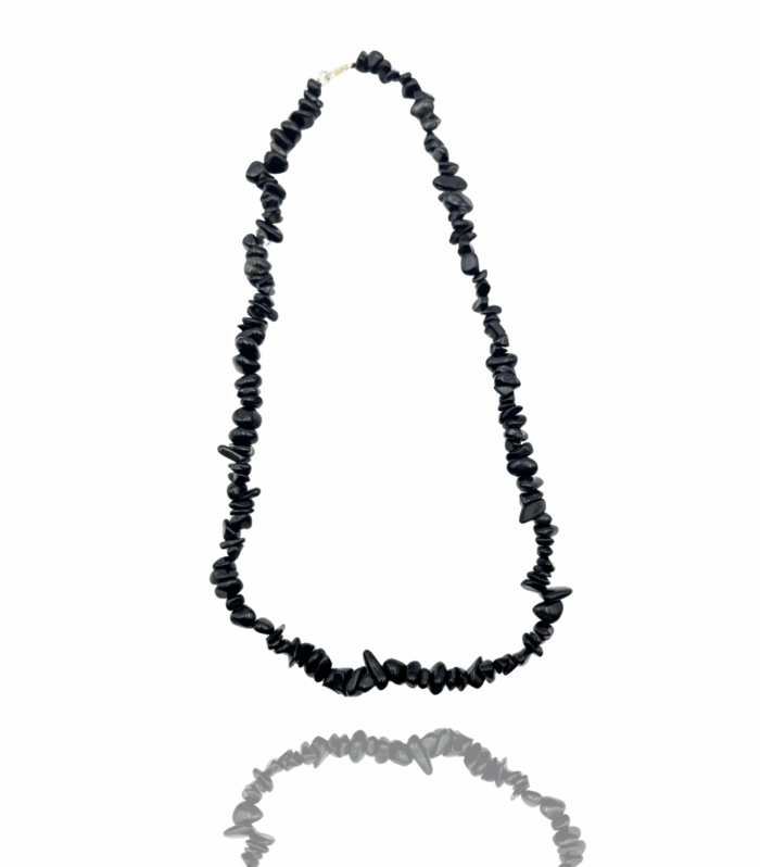 Black Obsidian Chips Necklaces