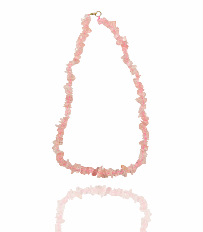 Rose Quartz Chips Necklaces