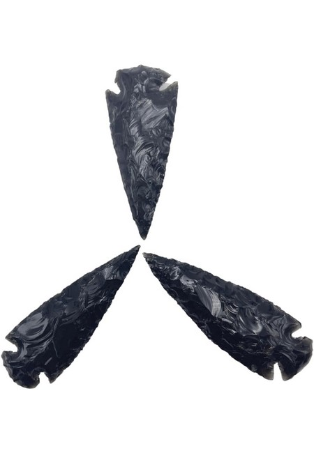 Black Obsidian 2 Inch. Arrow Head