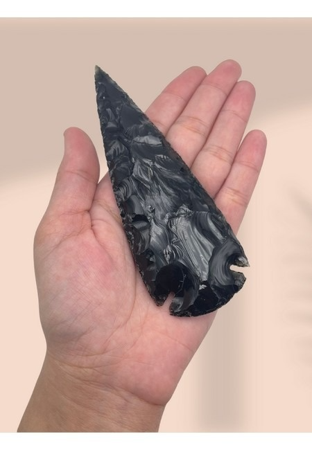 Black Obsidian 5 Inch. Arrow Head