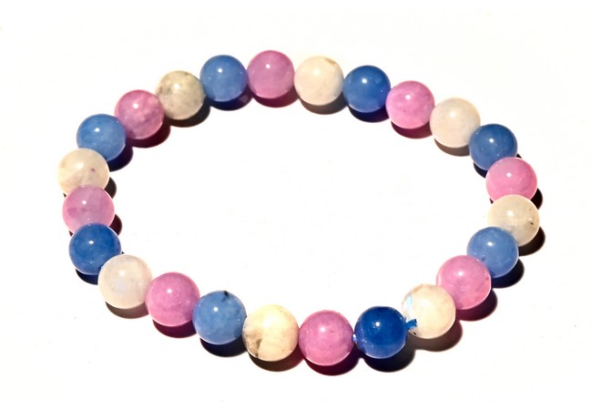 Meditation Bracelet 8mm Clarity and Mindfulness Crystals Bracelet- 8 mm