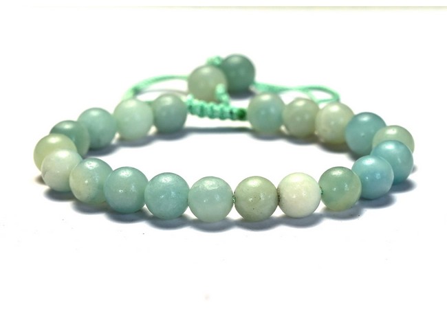 Amazonite Single Stone Dori Bracelet- 8 mm