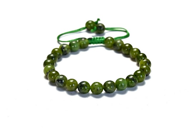 Chrysoprase (Premium) Single Stone Dori Bracelet- 8 mm
