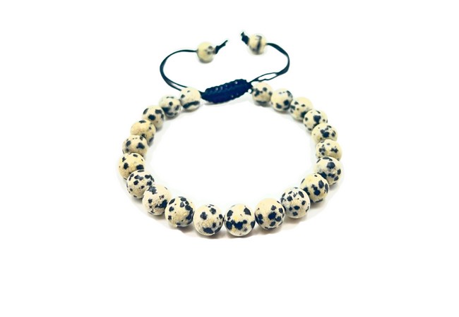 Dalmation Single Stone Dori Bracelet- 8 mm