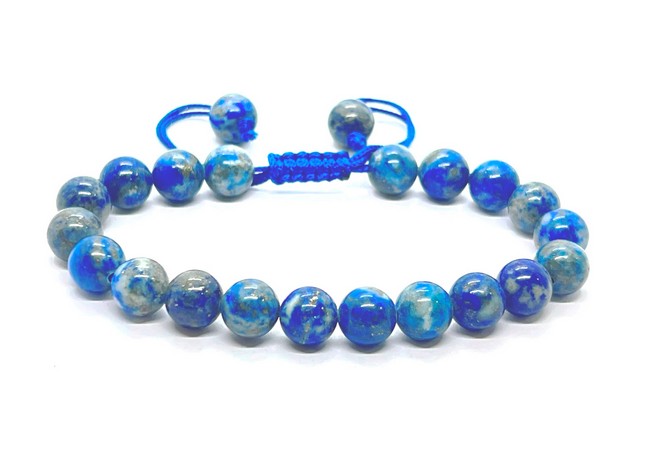 Lapis Lazuli Single Stone Dori Bracelet- 8 mm