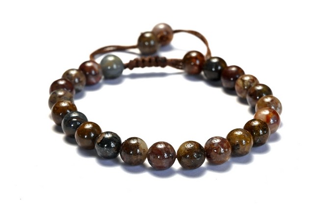 Pietersite Single Stone Dori Bracelet- 8 mm