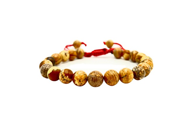 Pitcure Jasper Single Stone Dori Bracelet- 8 mm